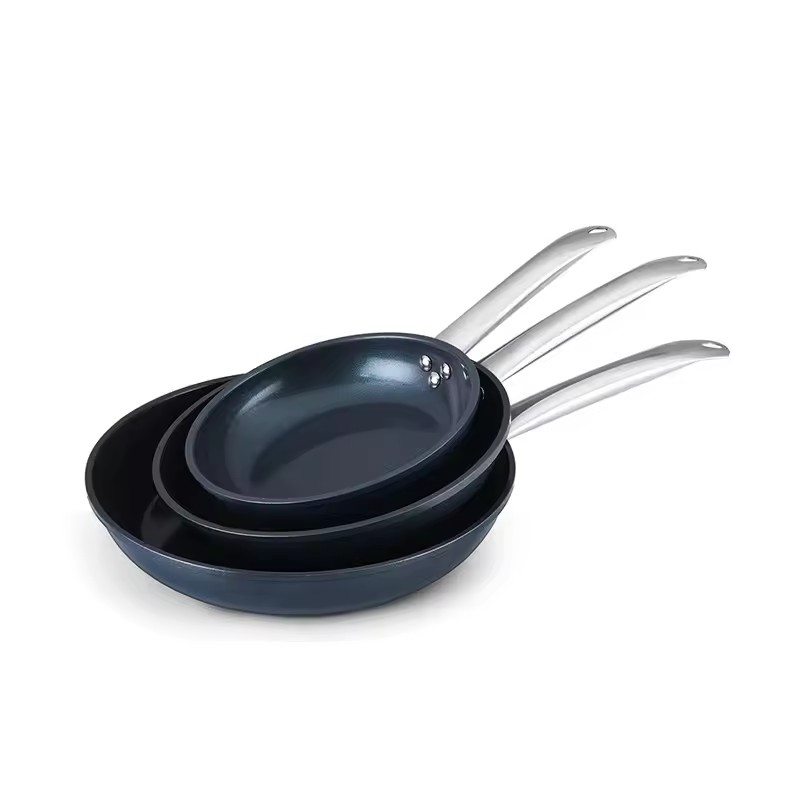 Frypan pone 20cm 24cm 28cm Ceramicum non lignum in sartagine 3pcs ponit pro coquina domus coctionis et castra velit