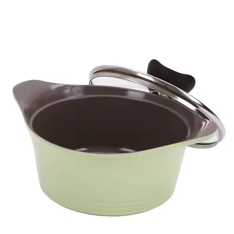 Fashion custom logo non lignum aluminium pulmenti genere ollis cum palpebris