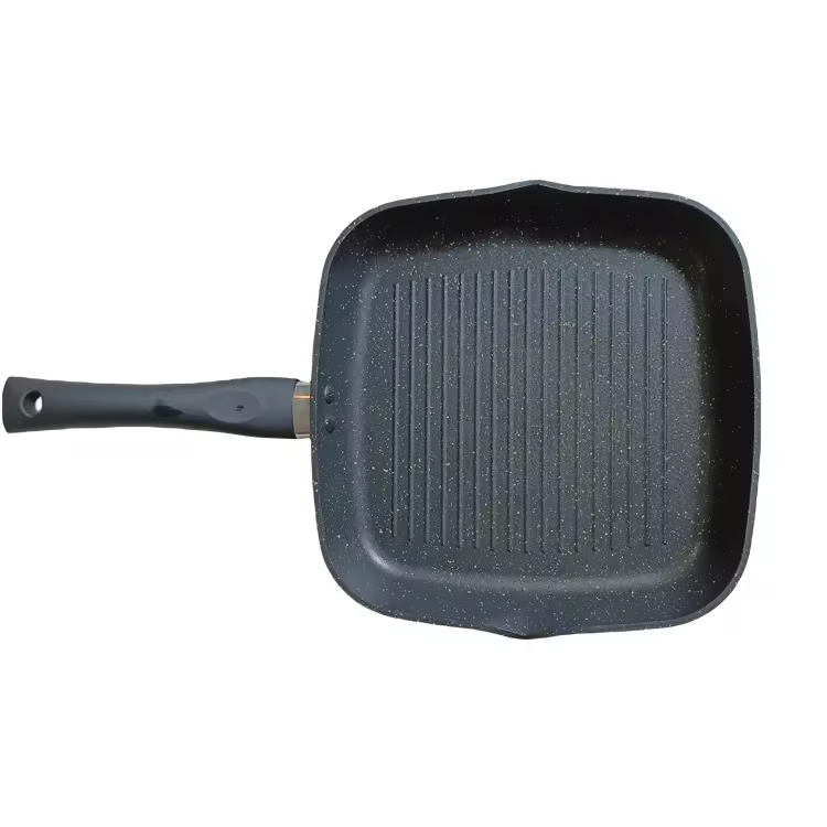 Die Cast Aluminium Patella Skillets Fry Pan pone cum Removable Detractable Palpate
