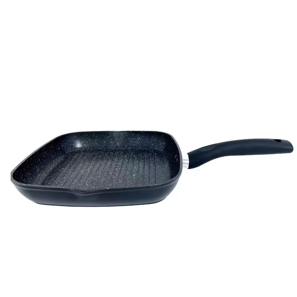 Aluminium Multi Grill Pan Traditional Design Square frying Pan Non lignum pro coquina Usus