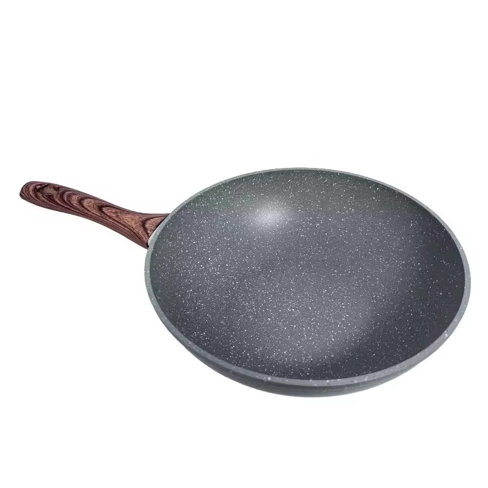 Home Kitchen Non-stick Woks Wok Aluminium Coquendo Pan