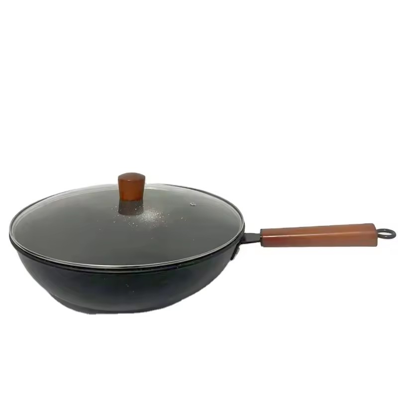 Favus 32cm Household Uncoated Wok Non baculum Octagonal Wok