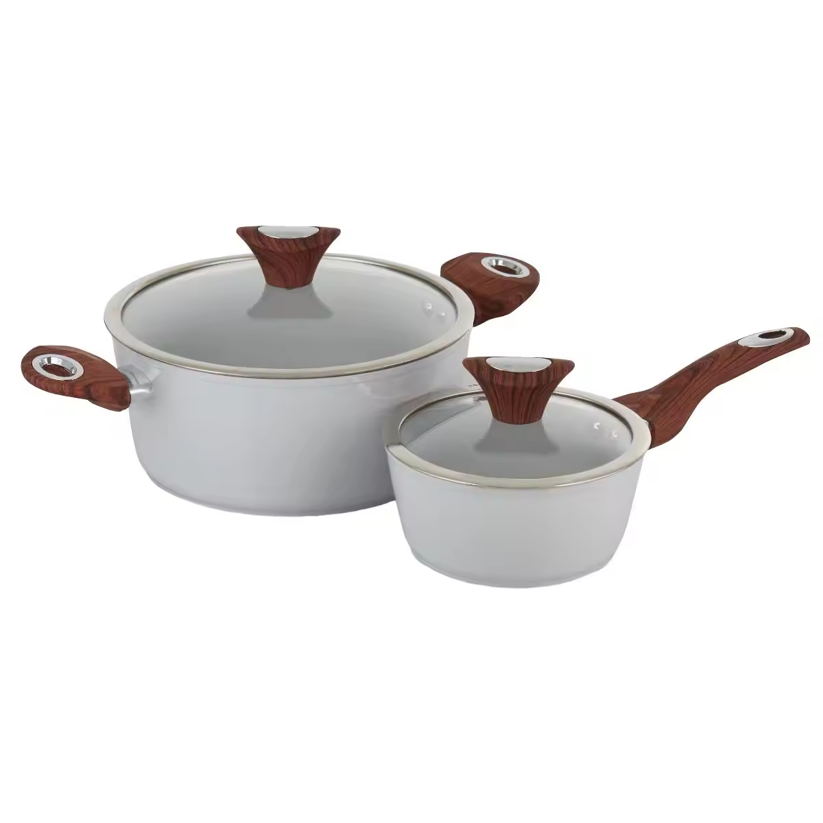 Coquina durabilis consuetudo logo multipurpose usus aluminii casseroles