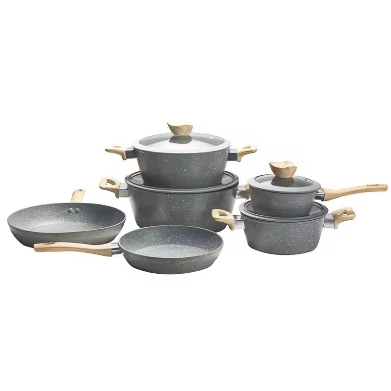 Culina ware aluminium nonstick stockpot frixorium liquaminis sartagine