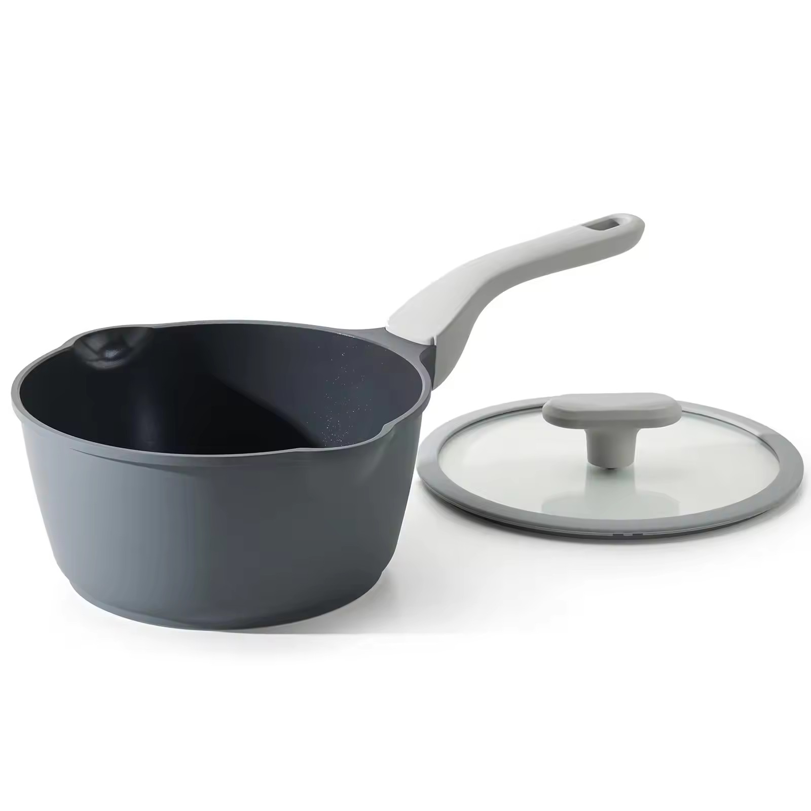 Multipurpose 1QT&2QT&3QT nonstick ceramic aeno cum operculo vitreo