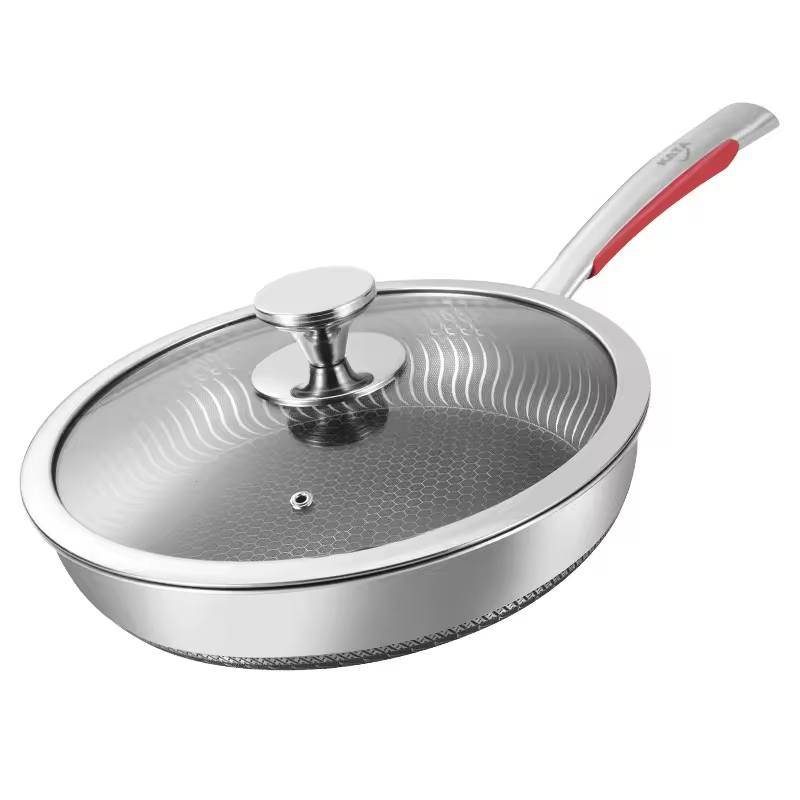 Pani Coquendo Pani Coquendo Skillet Triply Stainless Steel Cookware Non Stick Deep frying Pan